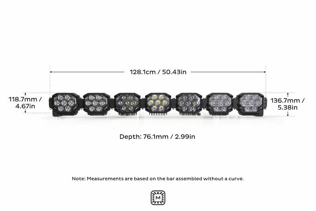Morimoto Triple-Row BangerBar Off-Road LED Light Bar: 7 Pod / 50.5"-