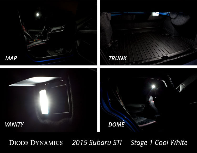 2015-2023 Subaru WRX Interior Light Kit Diode Dynamics-