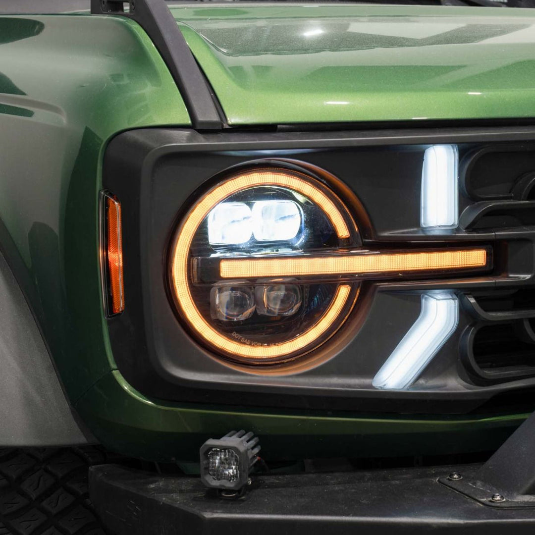 Form Lighting 2021-2024 Ford Bronco Sequential LED Projector Headlights