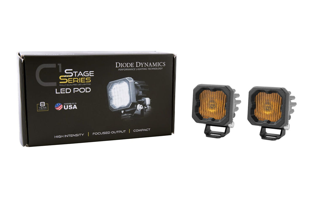 SSC1 Stage Series C1 LED Pod Yellow (SAE Fog) Standard
