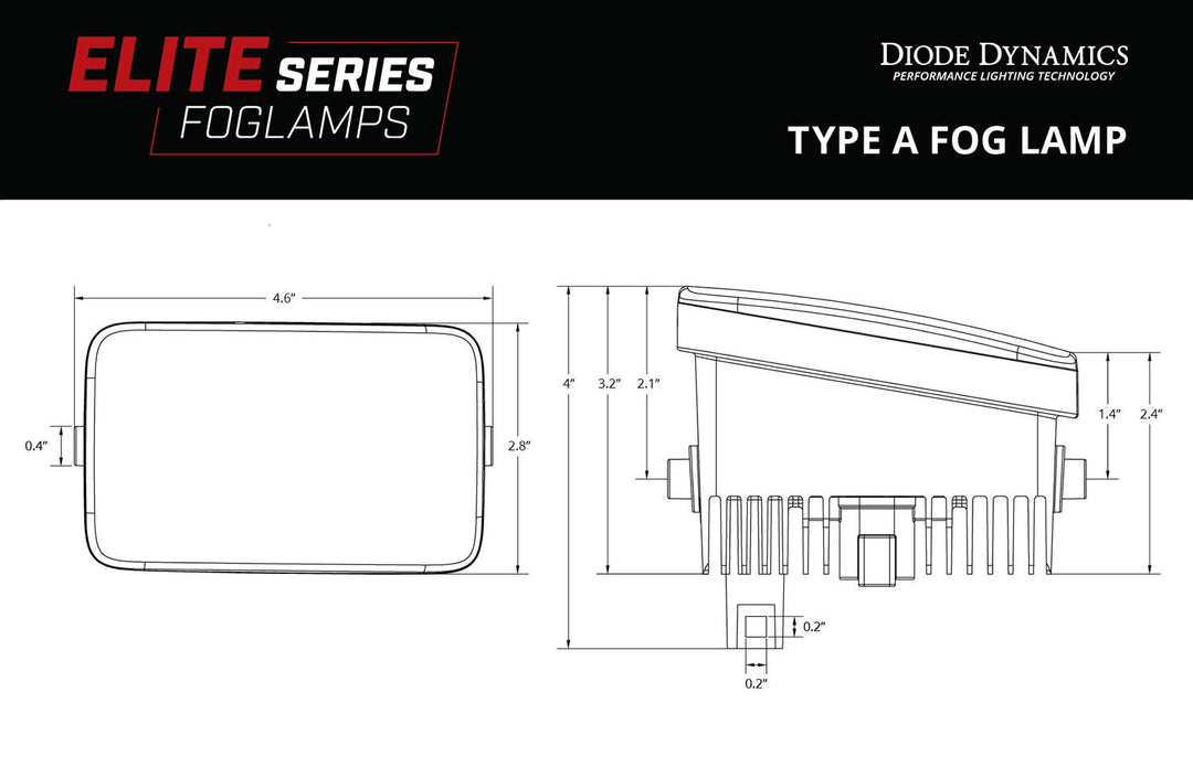 Elite Series Type F2 Fog Lamps (pair)-