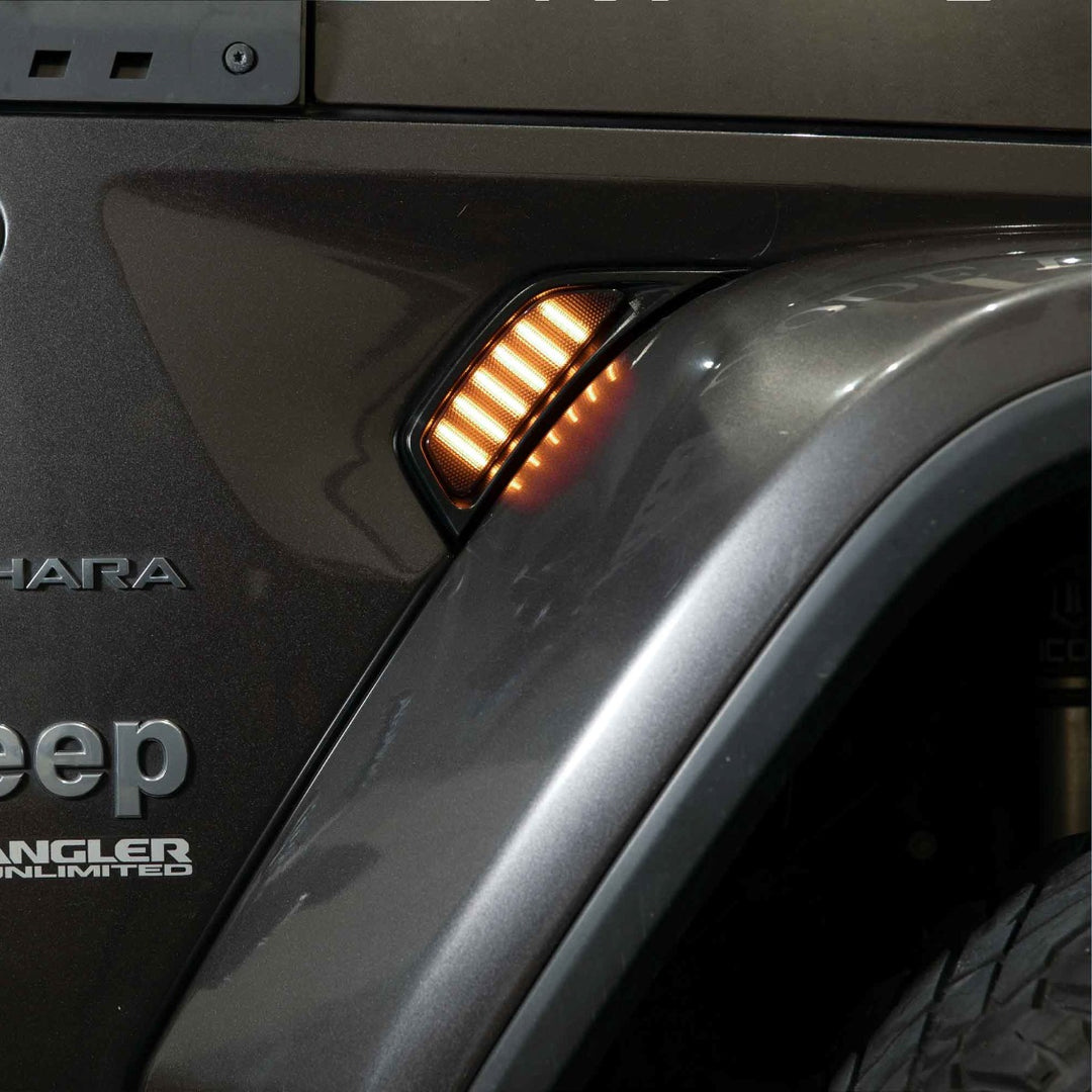 2018-2023 Jeep JL Wrangler LED Fender Lights (pair)