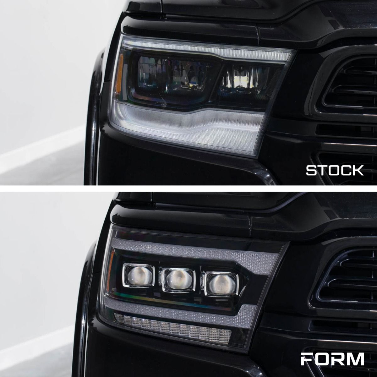 Form Lighting 2019-2023 Ram 1500 Sequential LED Projector Headlights (pair)-FL0015