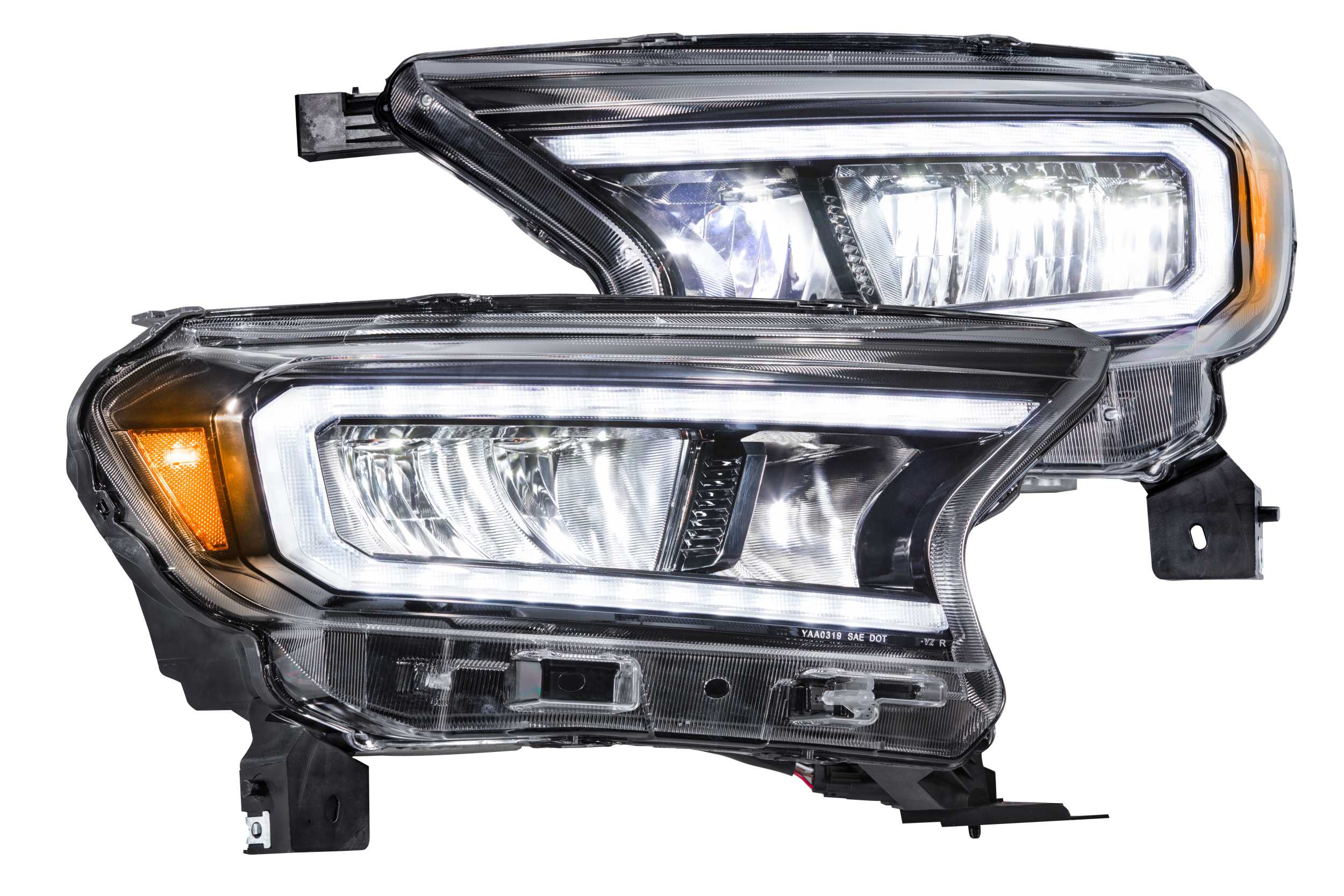 GTR Carbide LED Headlights: Ford Ranger (19-21) (Reflector LED / Pair)-GTR.HL05