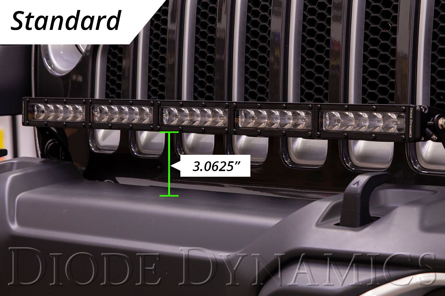 SS30 Single Bumper Lightbar Kit for 2018-2023 Jeep JL Wrangler/Gladiator Diode Dynamics-