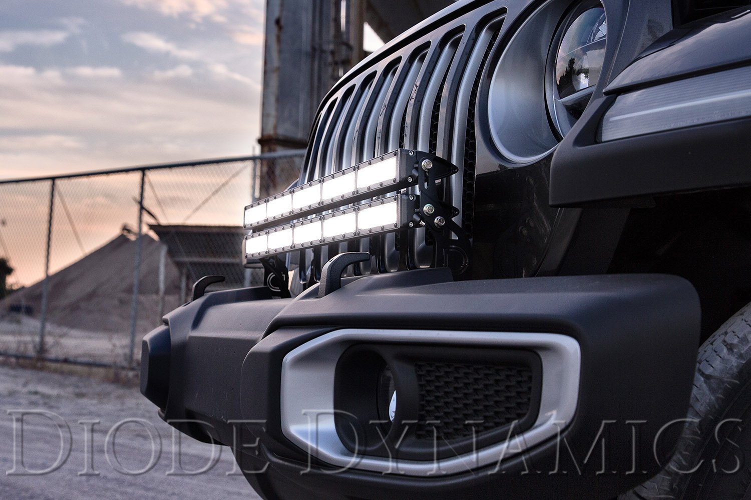 SS30 Single Bumper Lightbar Kit for 2018-2023 Jeep JL Wrangler/Gladiator Diode Dynamics-