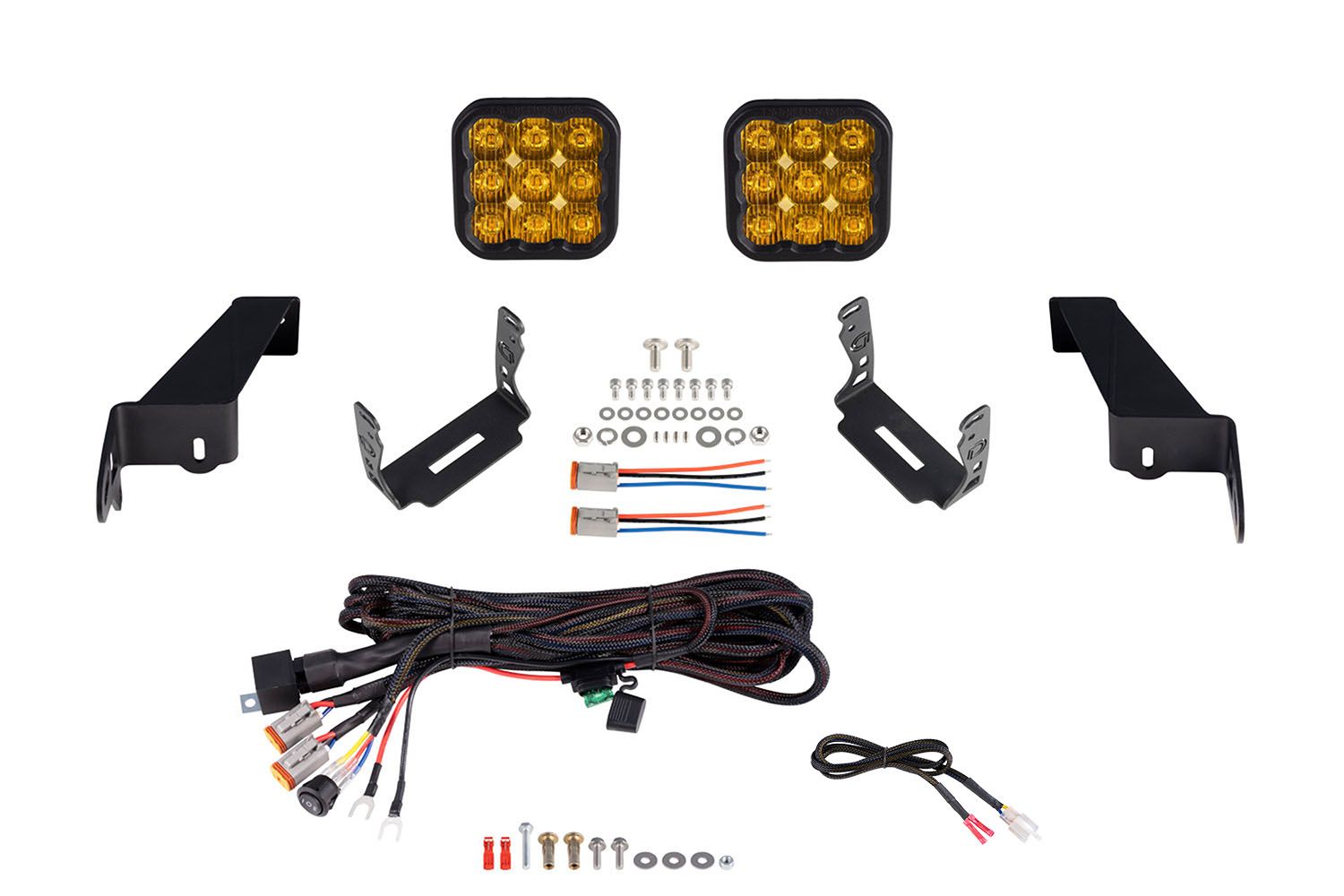 SS5 Bumper LED Pod Light Kit for 2020-2023 Jeep Gladiator-DD7290