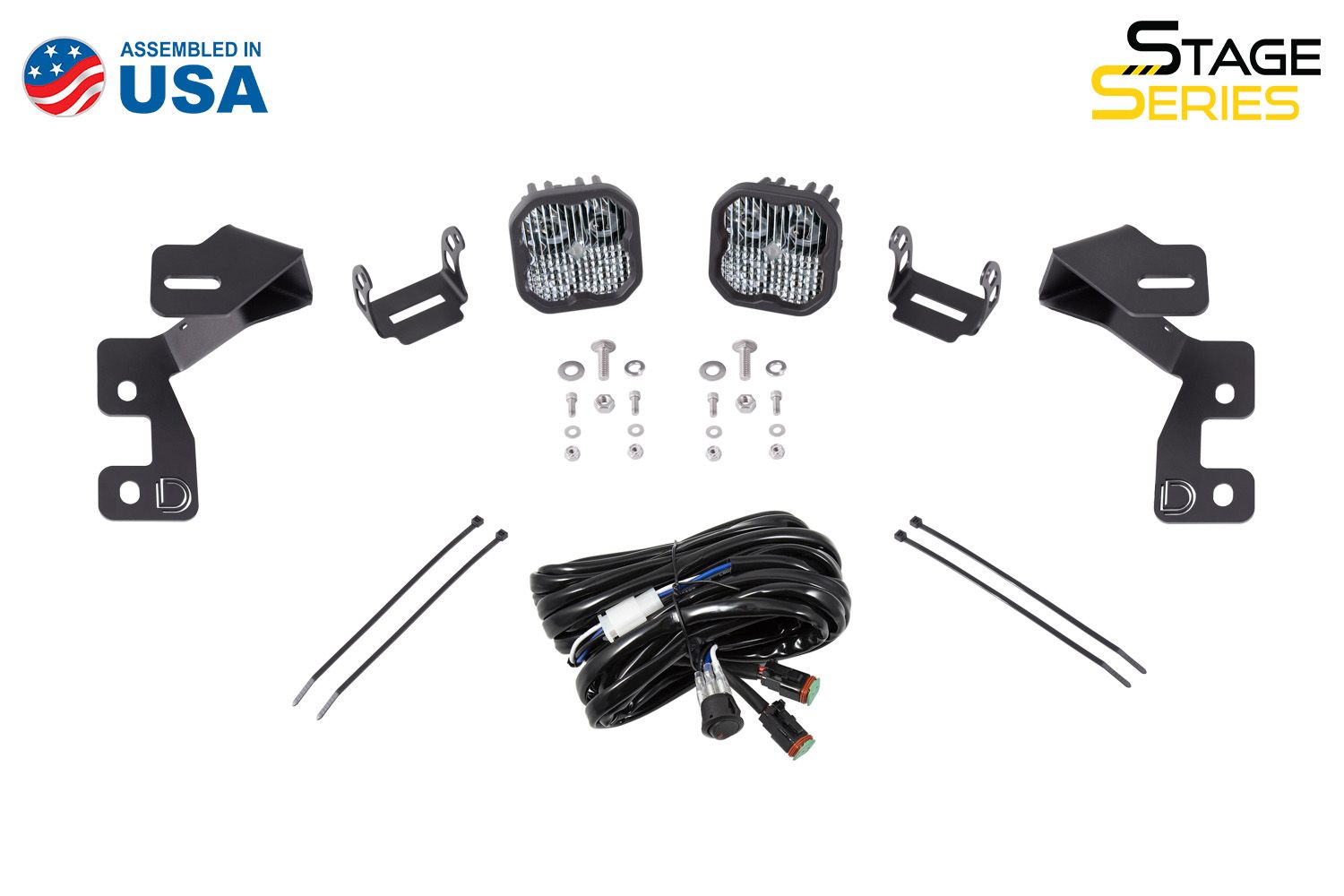 Stage Series Backlit Ditch Light Kit for 2021-2023 Ford Bronco Sport-DD7140