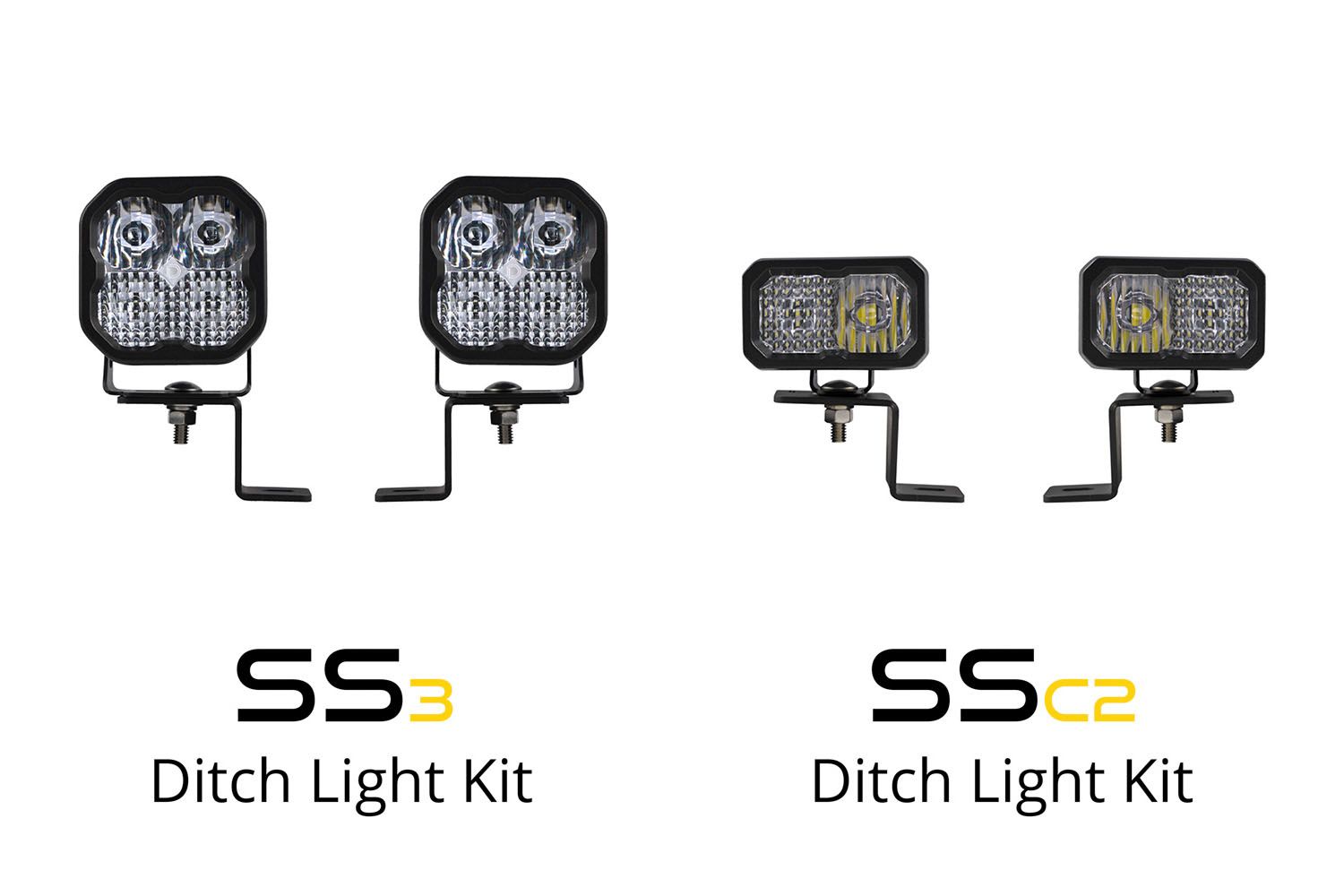 Stage Series Backlit Ditch Light Kit for 2022-2023 Ford F-150 Lightning-