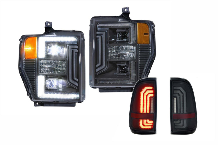08-10 Ford Super Duty Hybrid Heads and Smoked Tails-HEADTAILKIT2-1