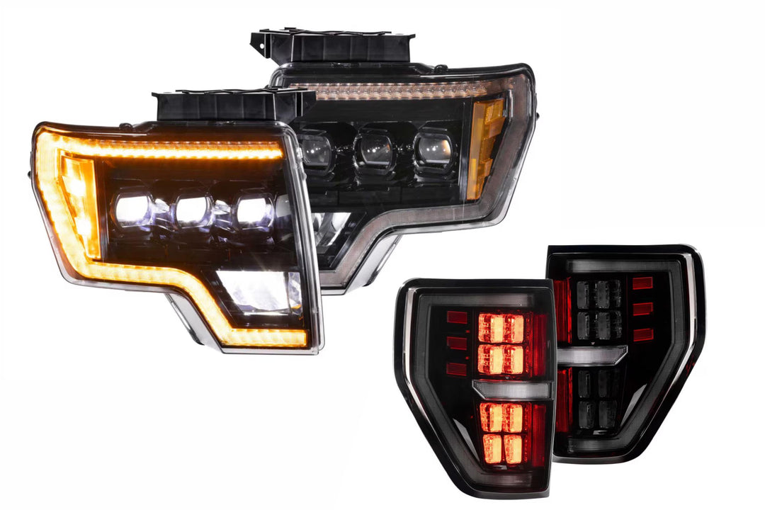 09-14 F-150 Amber DRL Heads and Smoked Tails-HEADTAILKIT10-1