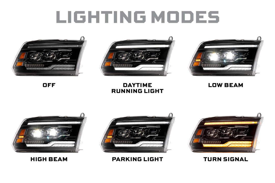 09-18 Dodge Ram: Morimoto XB Evo Hybrid Headlights-14