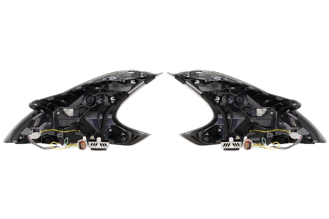 09-21 Nissan 370Z: Morimoto XB LED Tail Lights (Gen II / Black Red / Set)-11