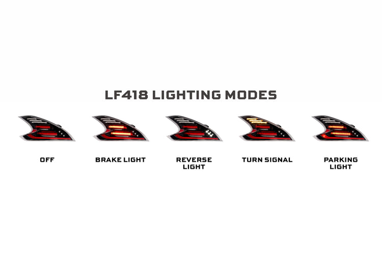 09-21 Nissan 370Z: Morimoto XB LED Tail Lights (Gen II / Black Red / Set)-13