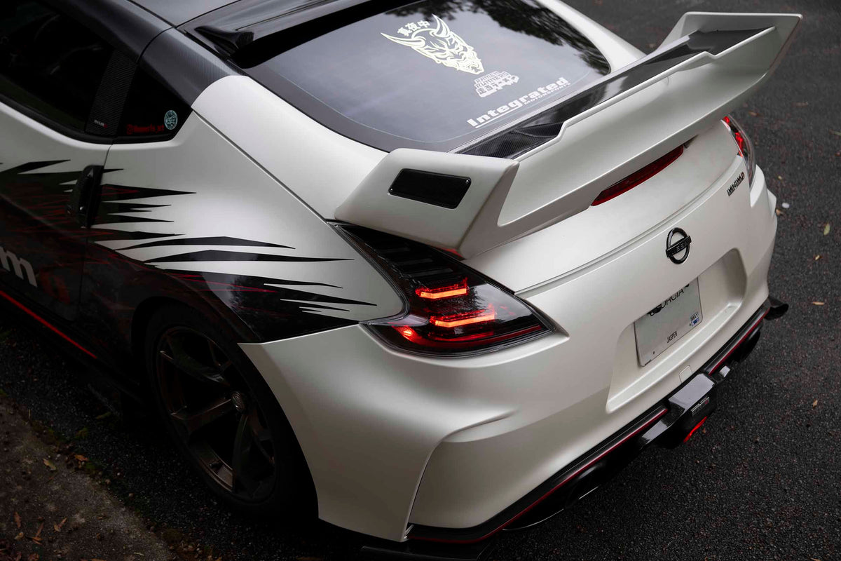 09-21 Nissan 370Z: Morimoto XB LED Tail Lights (Gen II / Black Red / Set)-3