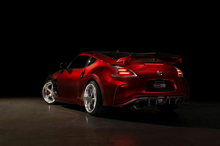 09-21 Nissan 370Z: Morimoto XB LED Tail Lights (Gen II / Black Red / Set)-5