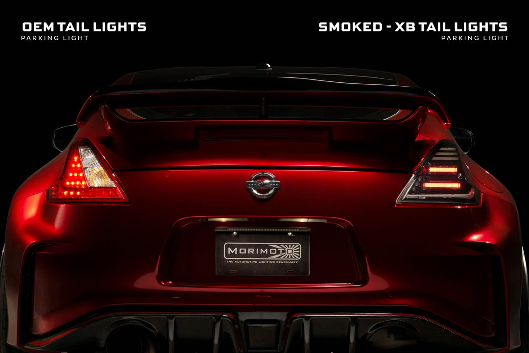 09-21 Nissan 370Z: Morimoto XB LED Tail Lights (Gen II / Smoked / Set)-10