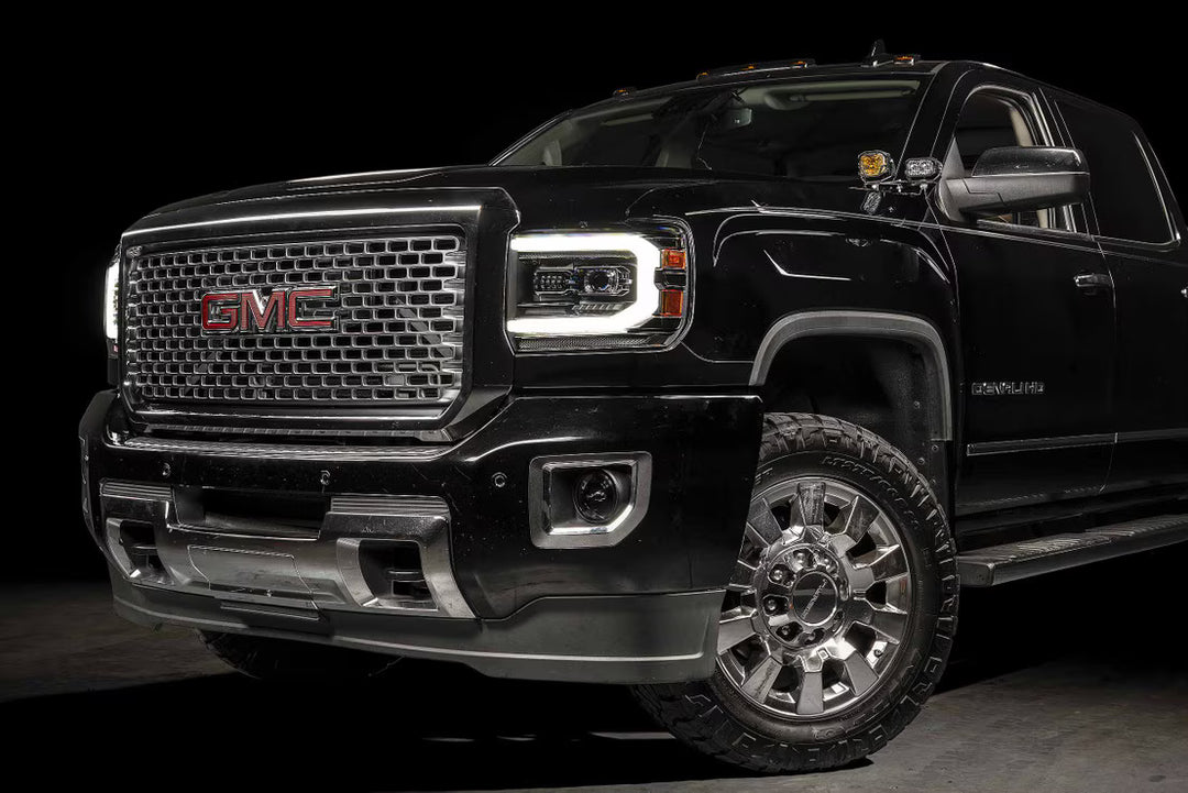 XB Evo Hybrid Headlights: 14-18 GMC Sierra / 15-19 GMC Sierra HD (Set)