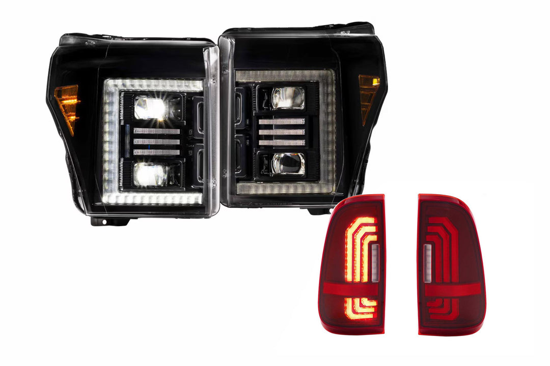 11-16 Ford Super Duty Hybrid Heads and Red Tails-HEADTAILKIT21-1