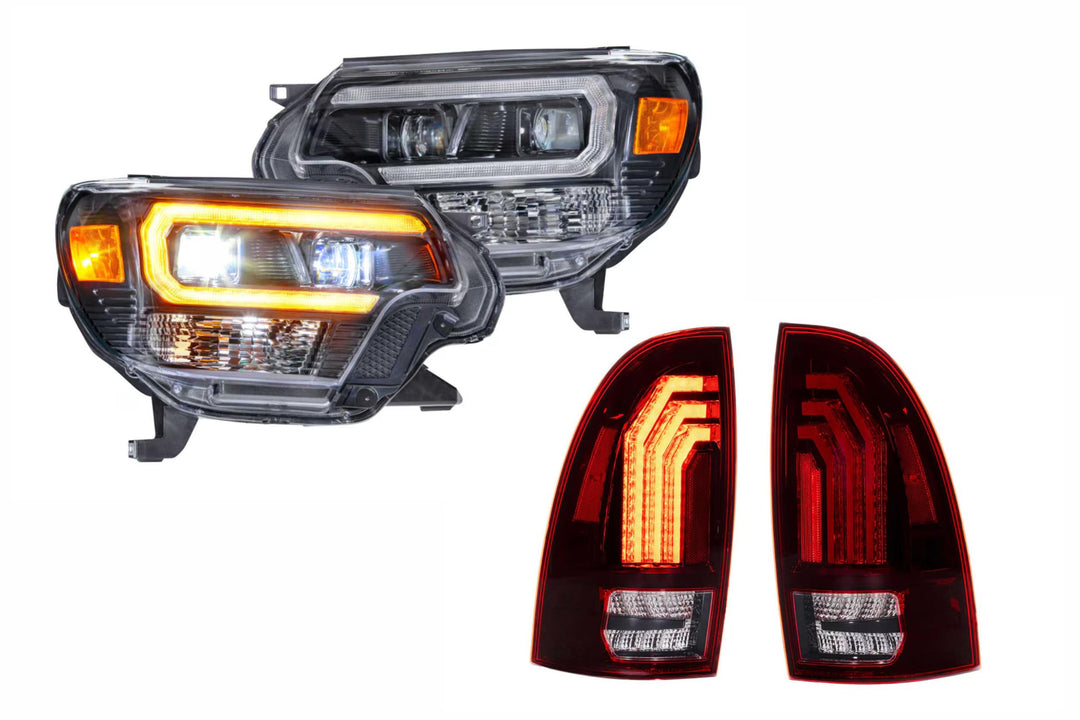 12-15 Tacoma Amber DRL Heads and Red Tails-HEADTAILKIT48-1
