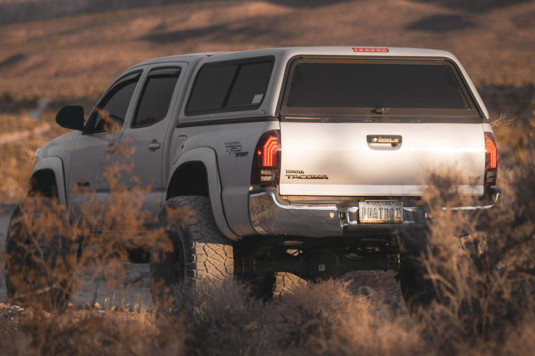 12-15 Tacoma White DRL Heads and Red Tails-2