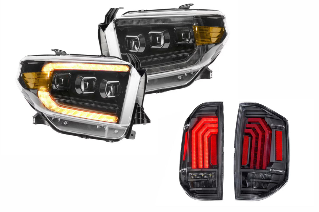 14-21 Tundra Amber DRL Heads and Clear Tails OEM LED-HEADTAILKIT85-1