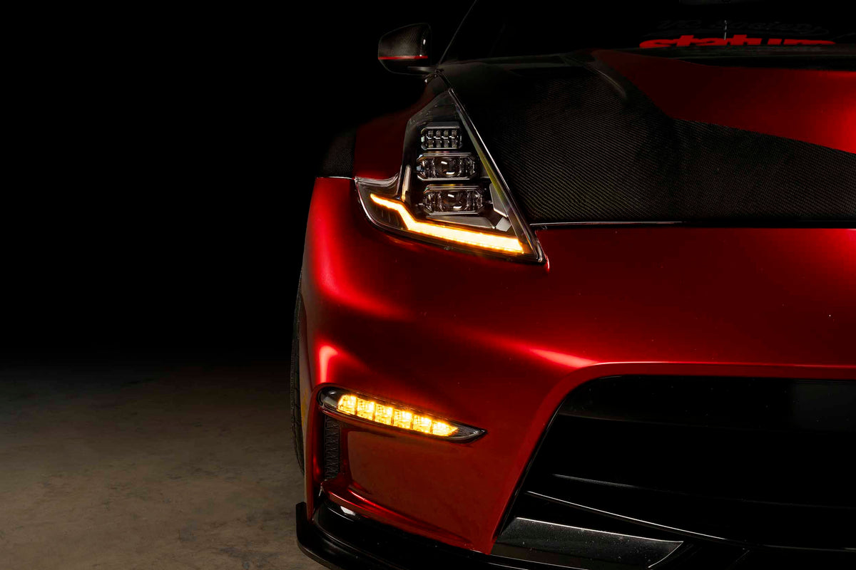 15-21 Nissan 370Z Nismo Bumper: Morimoto XB LED DRL (Set)-5