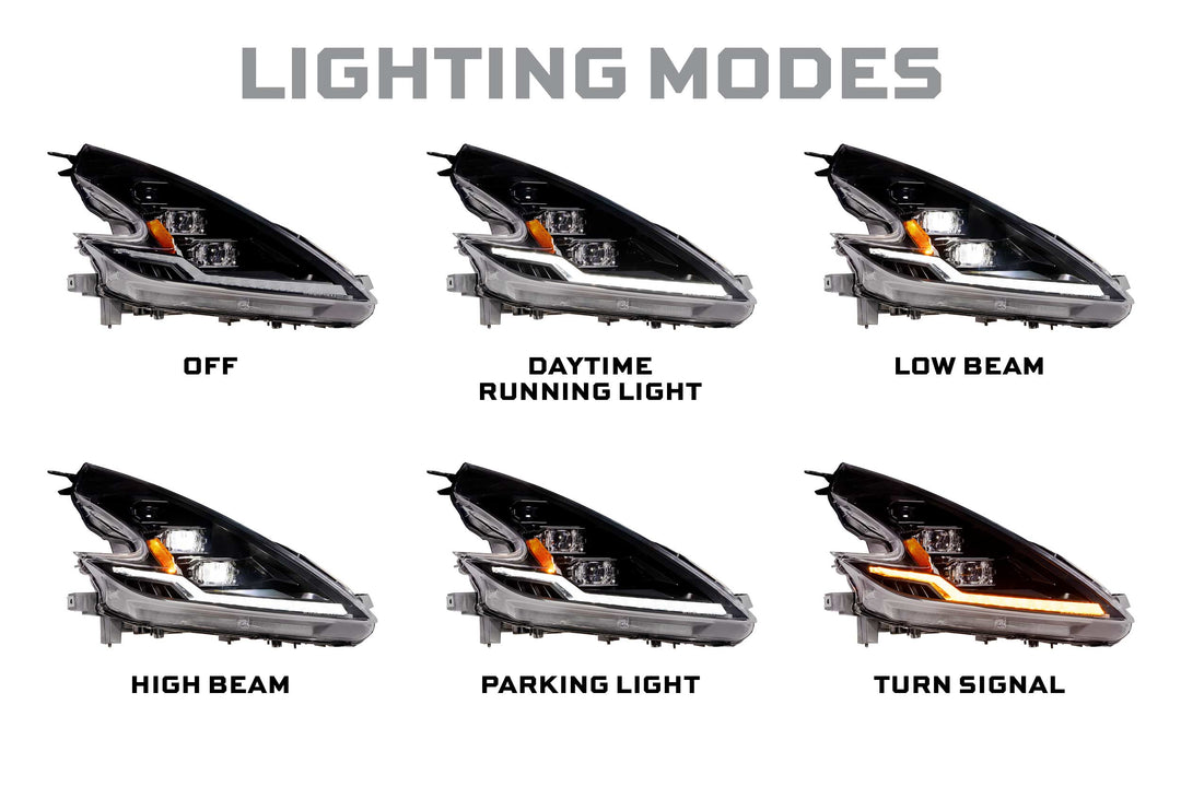 09-21 Nissan 370Z: Morimoto XB Evo Hybrid Headlights (Set)