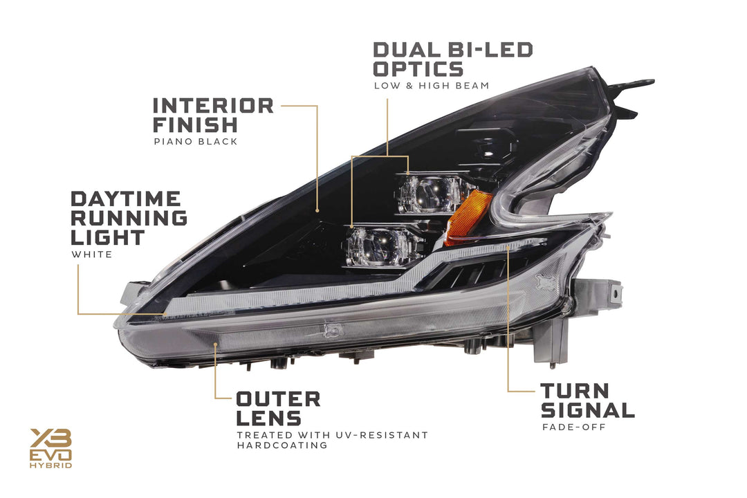 09-21 Nissan 370Z: Morimoto XB Evo Hybrid Headlights (Set)