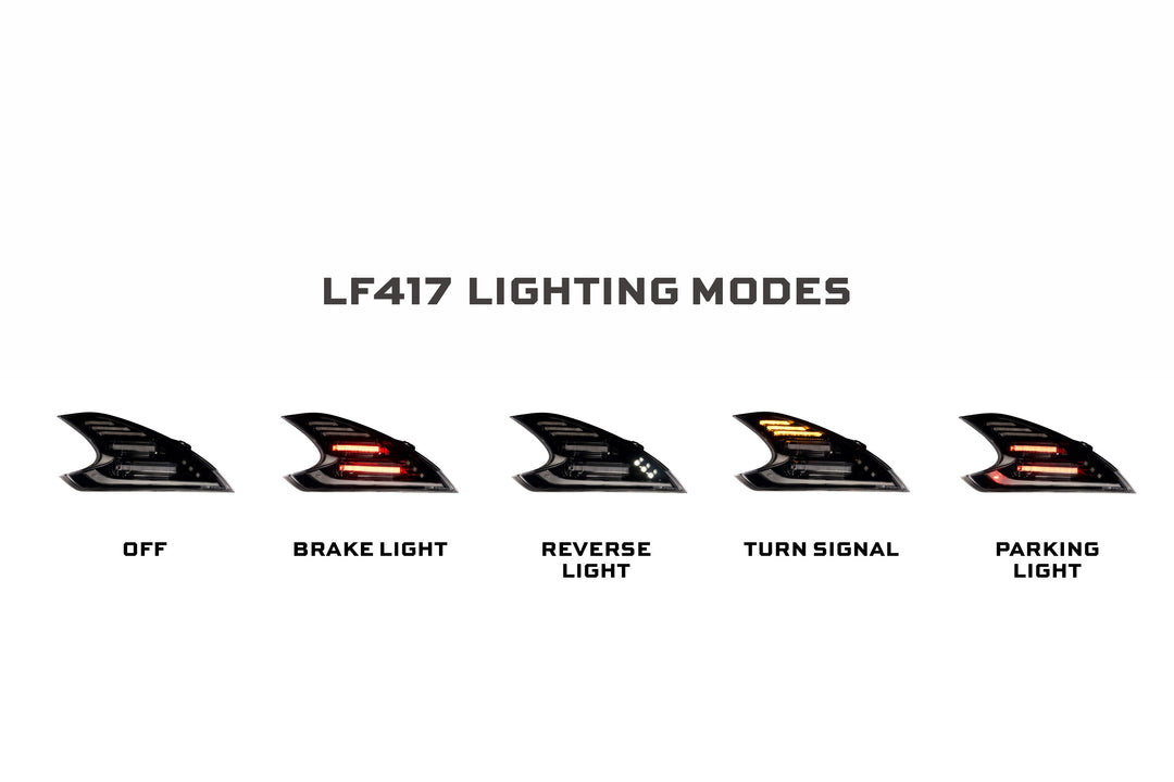 09-21 Nissan 370Z: Morimoto XB LED Tail Lights (Gen II / Smoked / Set)