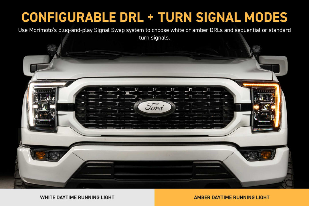 XB Evo Headlights: 21-23 Ford F-150 / Raptor (Set)