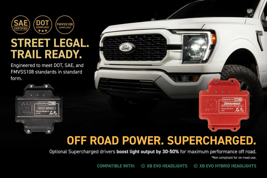 XB Evo Headlights: 21-23 Ford F-150 / Raptor (Set)