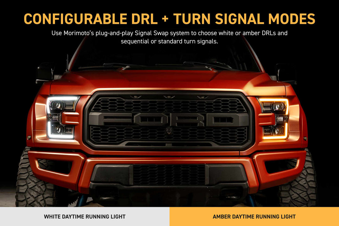 XB Evo Headlights: 15-17 Ford F-150 / 17-20 Raptor (Set)