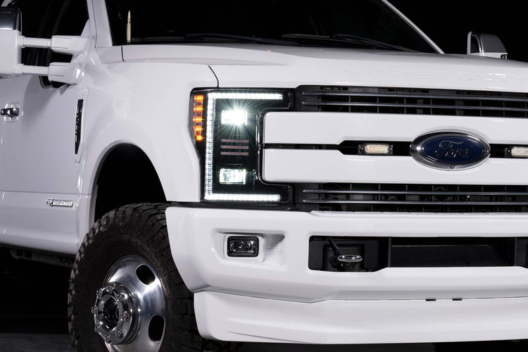 17-19 Ford Super Duty Hybrid Heads and Smoked Tails-3