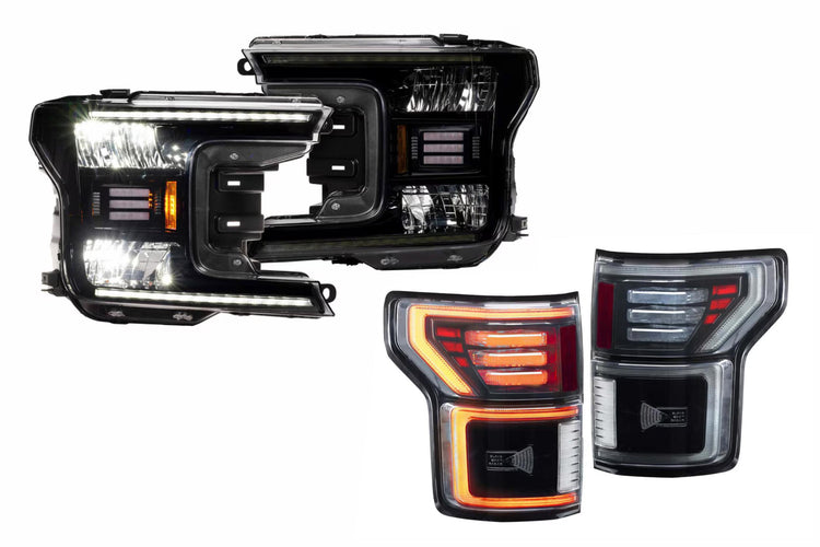 18-20 Ford F-150 Hybrid-R Heads and Smoked Tails-HEADTAILKIT44-1