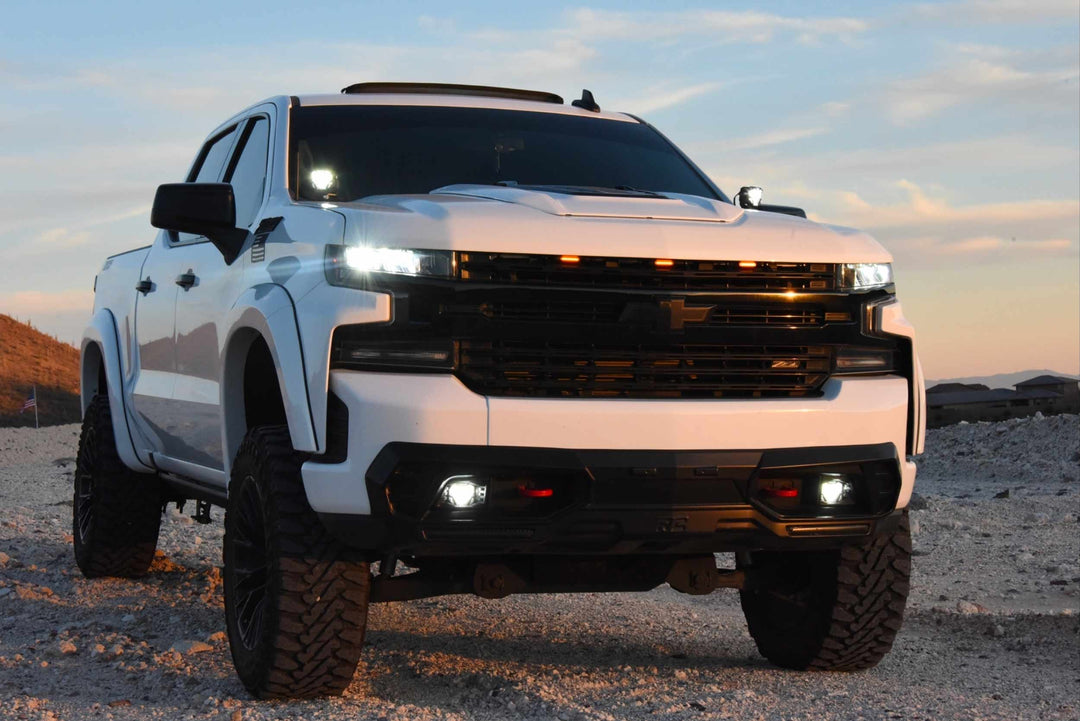 19-21 Silverado 1500 / 20-23 Silverado HD 4Banger Fog Light Kit-1