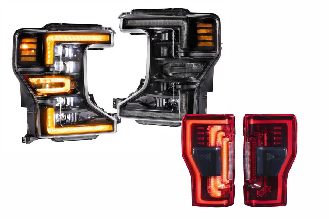 20-22 Ford Super Duty Amber DRL Heads and Red Tails-HEADTAILKIT92-1