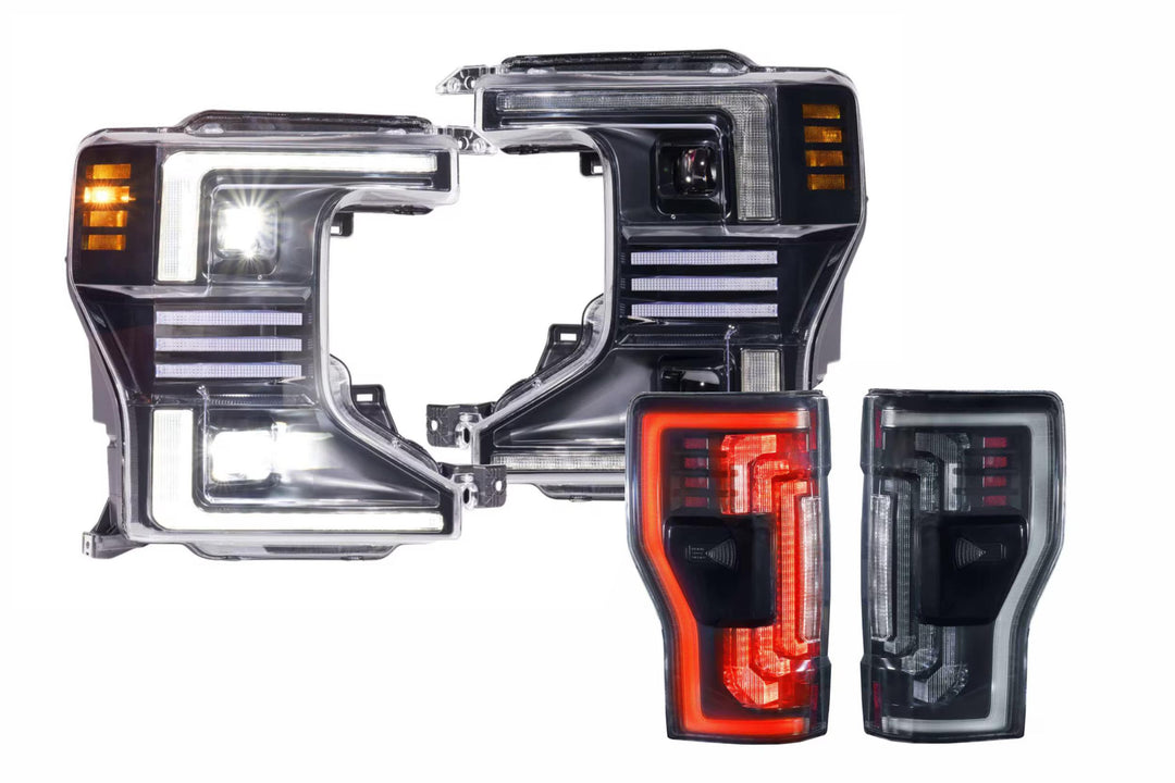 20-22 Ford Super Duty Hybrid Heads and Smoked Tails OEM LED-HEADTAILKIT96-1