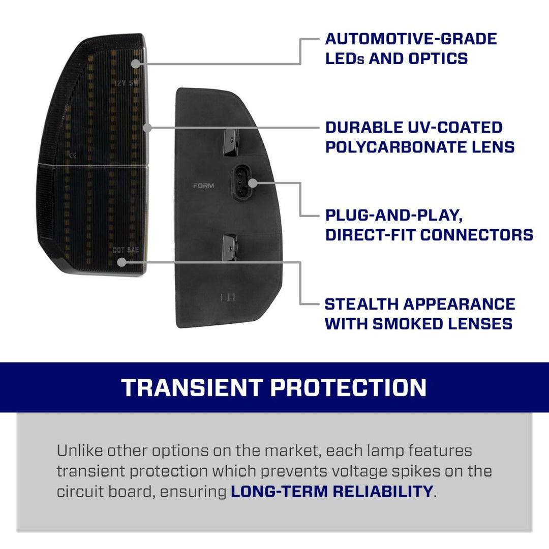 Form Lighting 2007-2021 Toyota Tundra w/ OEM Tow Mirrors LED Mirror Lights (pair)