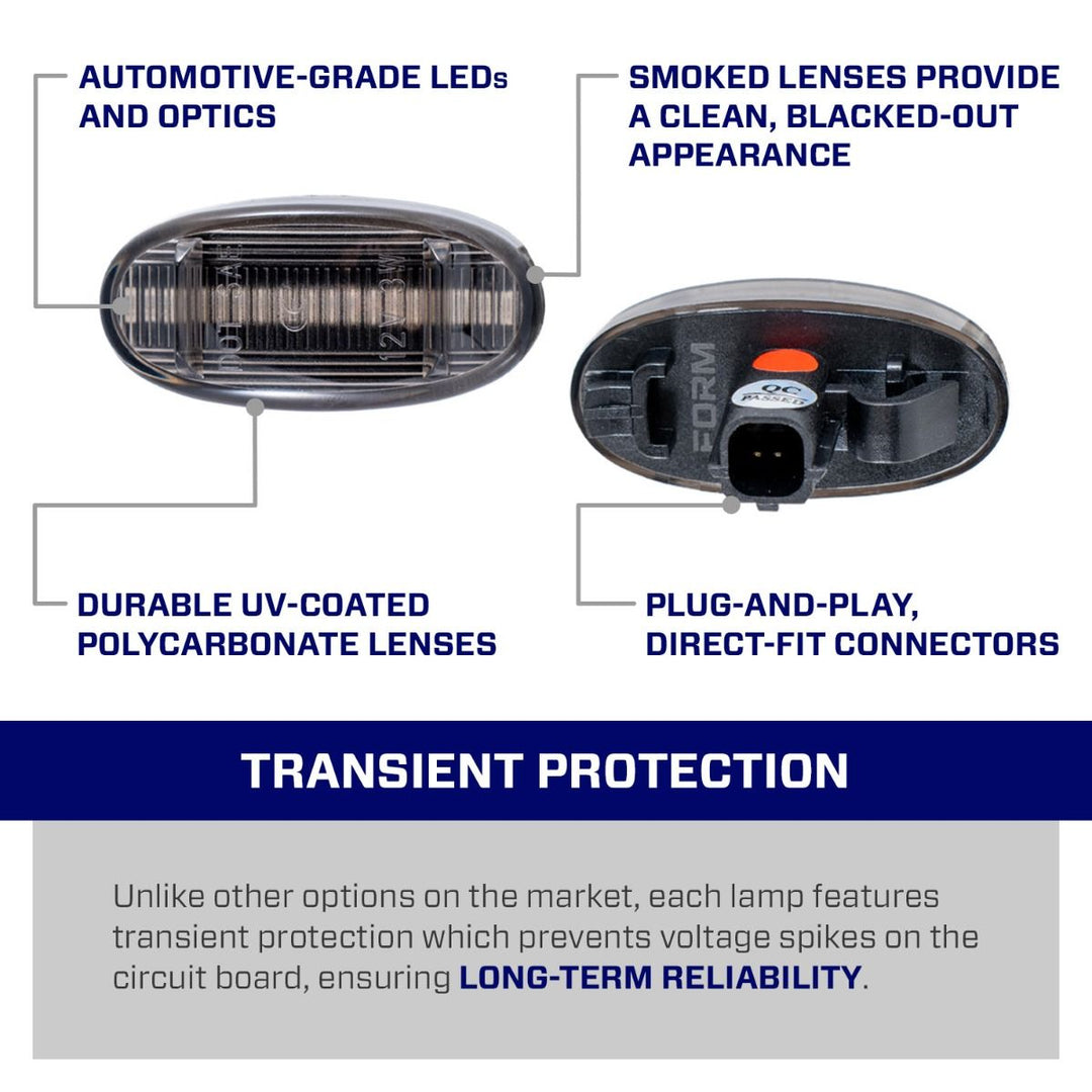 Form Lighting 2011-2027 Ford F350/F450 Dually LED Sidemarkers (set)