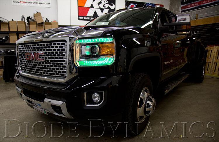 2014-2019 GMC Sierra RGBW DRL LED Boards Diode Dynamics-2