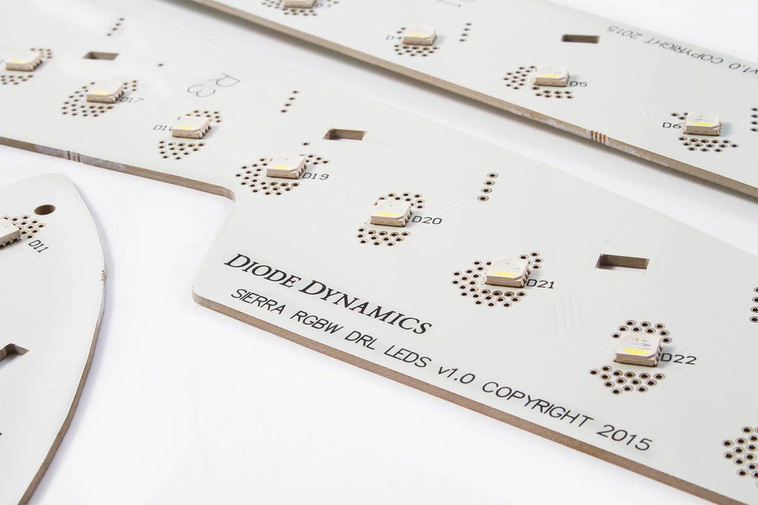 2014-2019 GMC Sierra RGBW DRL LED Boards Diode Dynamics-4