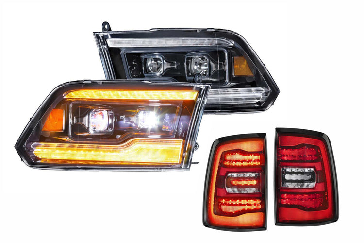 2015 Dodge Ram Amber DRL Heads and Red Tails-HEADTAILKIT54-1