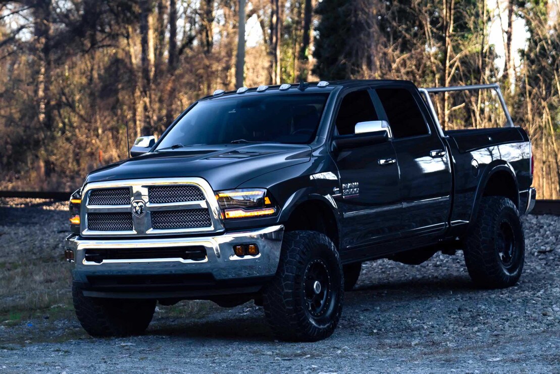 2015 Dodge Ram Amber DRL Heads and Smoked Tails-3