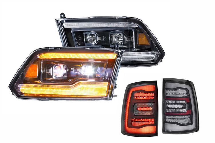 2015 Dodge Ram Amber DRL Heads and Smoked Tails-HEADTAILKIT52-1