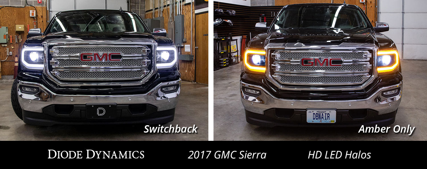 2016-2018 GMC Sierra 1500 LED Halos Diode Dynamics-