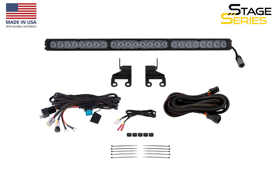 2018-2026 Jeep JL Wrangler Rear Hardtop SS30 LED Light Bar Bracket Kit-2