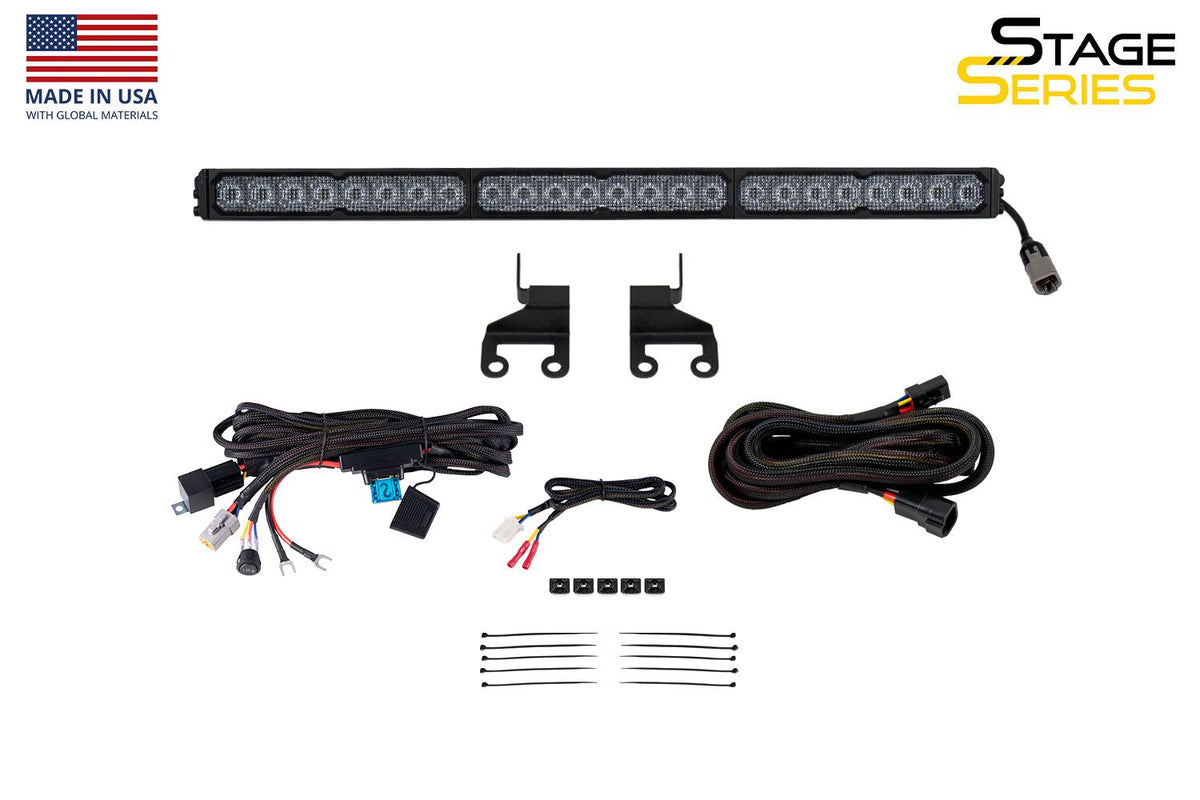 2018-2026 Jeep JL Wrangler Rear Hardtop SS30 LED Light Bar Bracket Kit-2