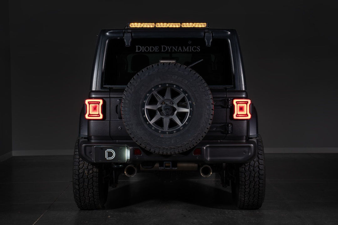 2018-2026 Jeep JL Wrangler Rear Hardtop SS30 LED Light Bar Bracket Kit-5