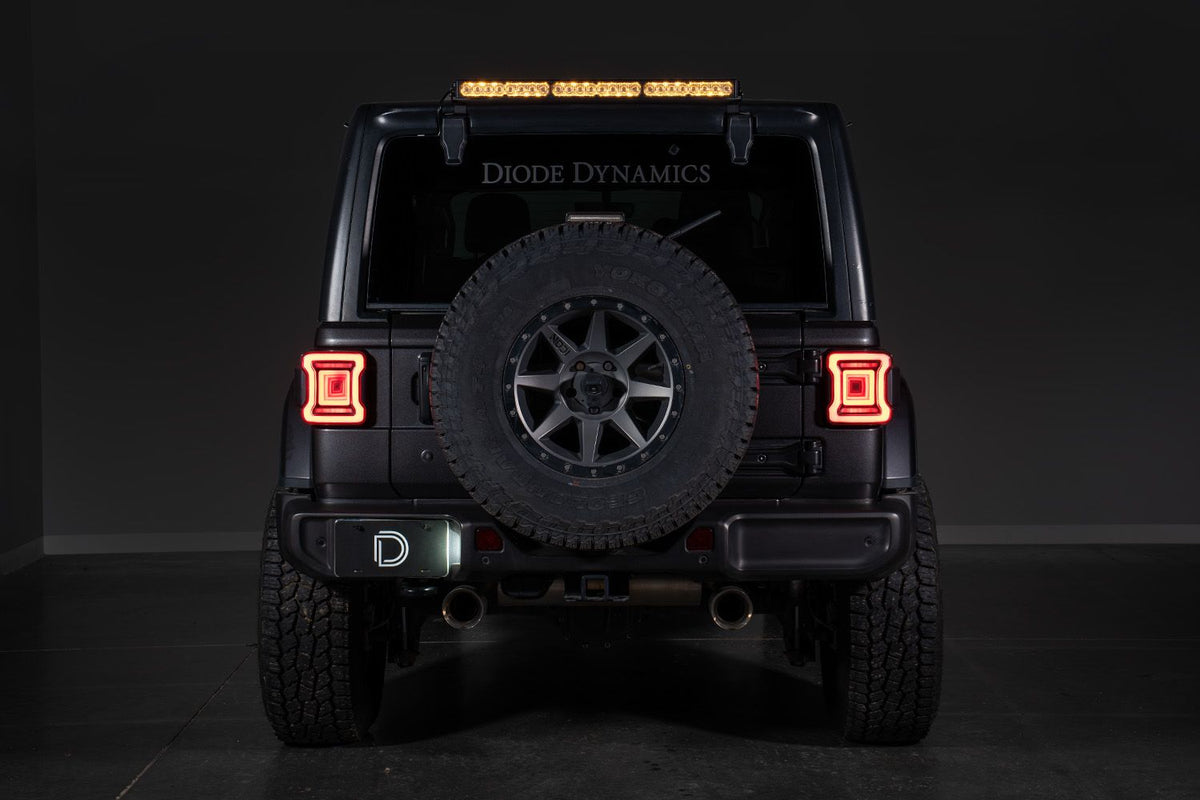 2018-2026 Jeep JL Wrangler Rear Hardtop SS30 LED Light Bar Bracket Kit-5